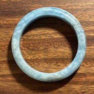 Unique Aquamarine Bangle, Size 56 Bangle Bracelet